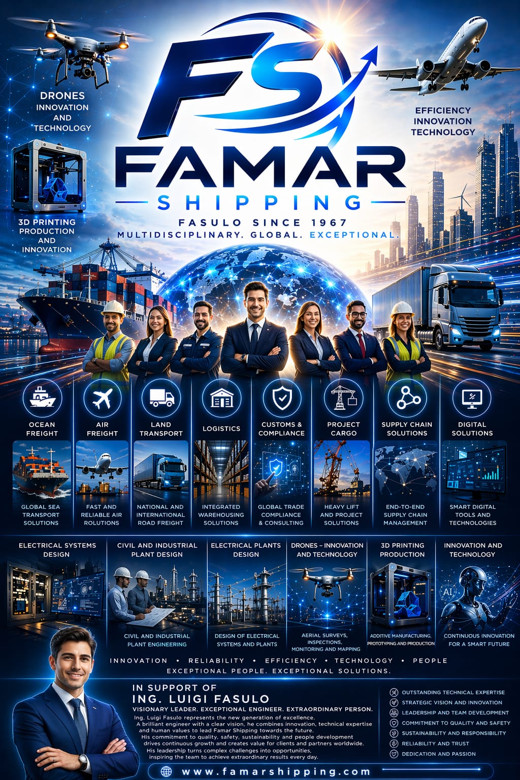 Whatsapp +39 3351506535 - Email: info@famarshipping.com